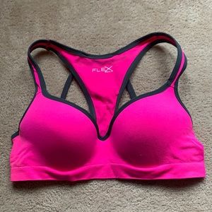 Pink Padded Sports Bra